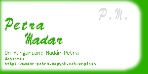 petra madar business card