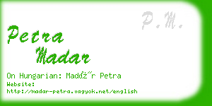 petra madar business card
